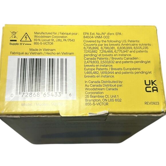 VICTOR Electronic Mouse Trap No Touch Reusable Battery Pest Control M250B - Picture 2 of 2